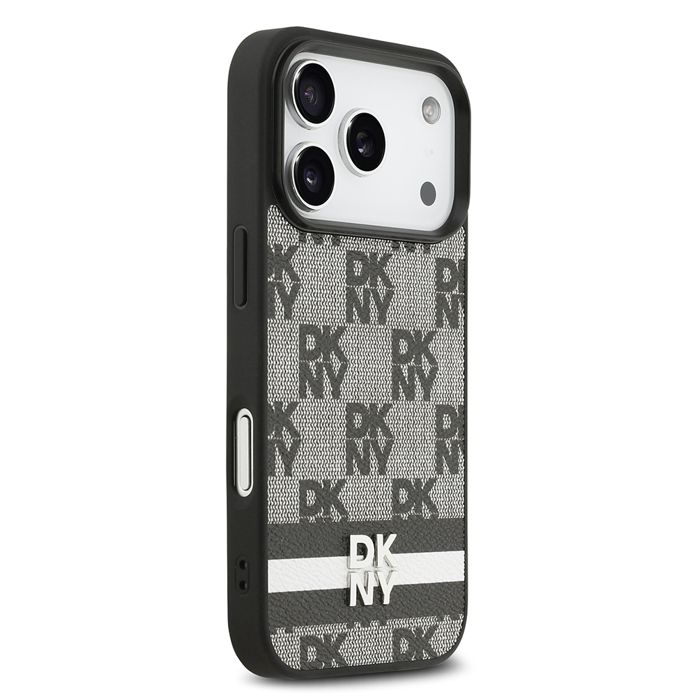 Apple iPhone 17 Pro Case DKNY Original Licensed M-safe Charging Feature 3D Printed Metal Logo Cover - 5