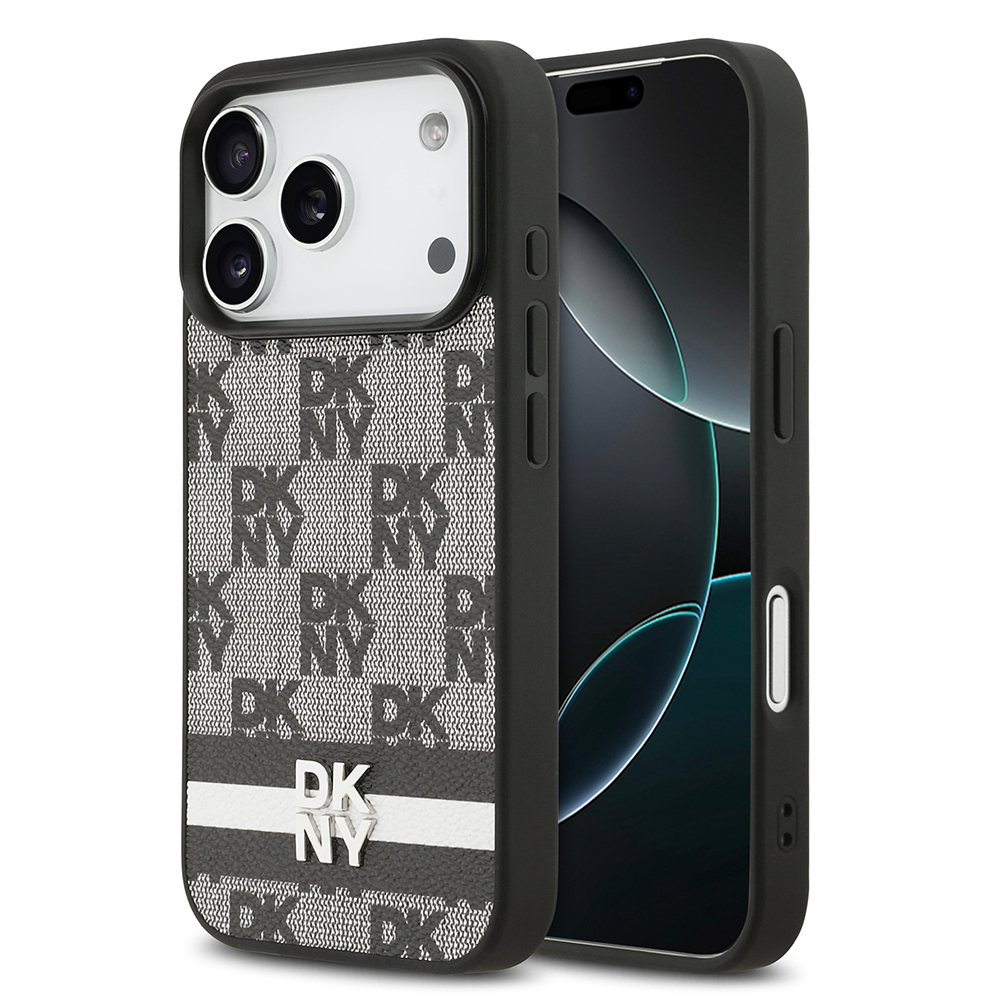 Apple iPhone 17 Pro Case DKNY Original Licensed M-safe Charging Feature 3D Printed Metal Logo Cover - 2