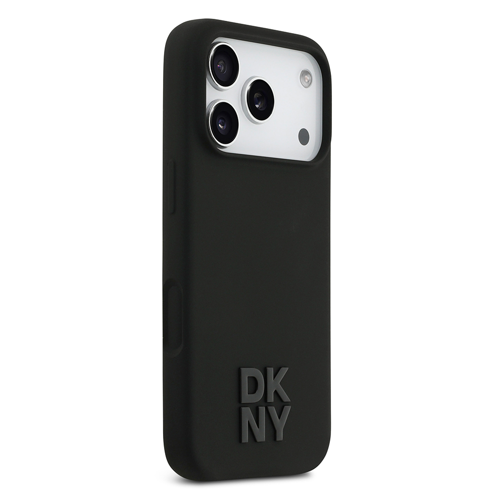 Apple iPhone 17 Pro Case DKNY Original Licensed M-Safe Charging Feature Metal Logo Silicone Cover - 6