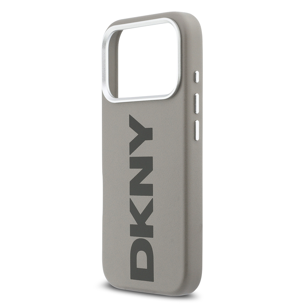 Apple iPhone 17 Pro Case DKNY Original Licensed M-safe Charging Feature PU Large Vertical Logo Cover - 23