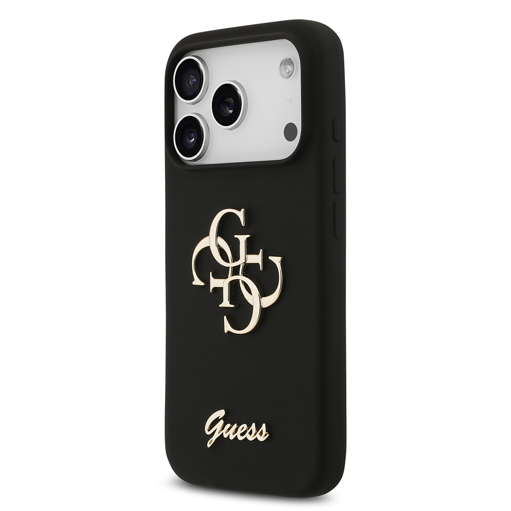 Apple iPhone 17 Pro Case Guess Original Licensed Grained Text Logo Cover - 6