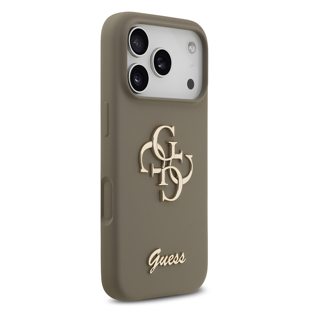 Apple iPhone 17 Pro Case Guess Original Licensed Grained Text Logo Cover - 29