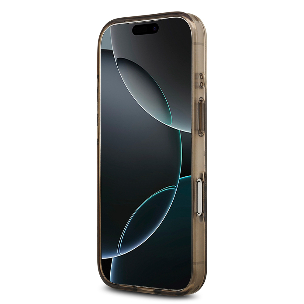 Apple iPhone 17 Pro Case Guess Original Licensed M-Safe Charging Feature IML Peony and 4G Patterned Classic Logo Cover - 14