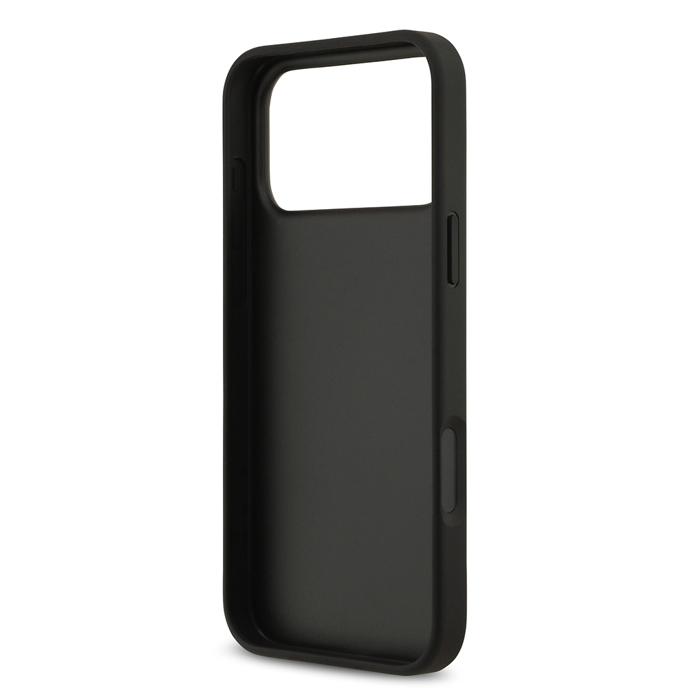 Apple iPhone 17 Pro Case Guess Original Licensed PU Leather 4G Patterned Triangle Logo Cover - 5