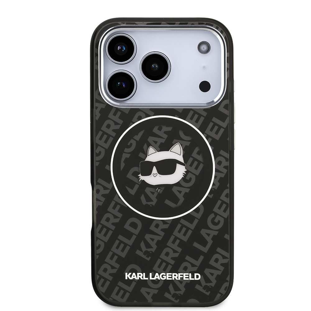 Apple iPhone 17 Pro Case Karl Lagerfeld Original Licensed IML Printed Choupette Heads Cover - 4
