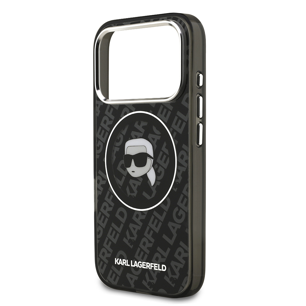 Apple iPhone 17 Pro Case Karl Lagerfeld Original Licensed IML Printed KL Heads Cover - 7