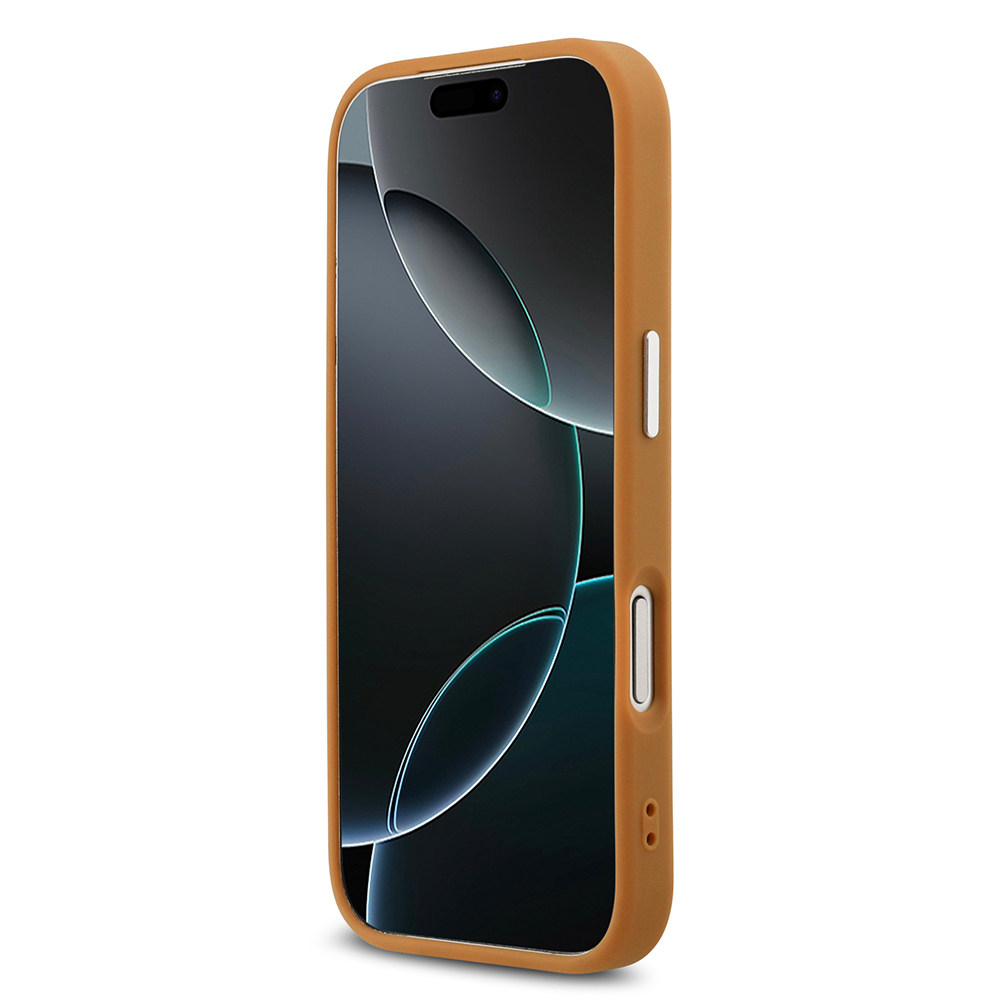 Apple iPhone 17 Pro Case Karl Lagerfeld Original Licensed M-safe Charging Feature Metal Camera and Button Design Paris RSG PU Leather Cover - 7