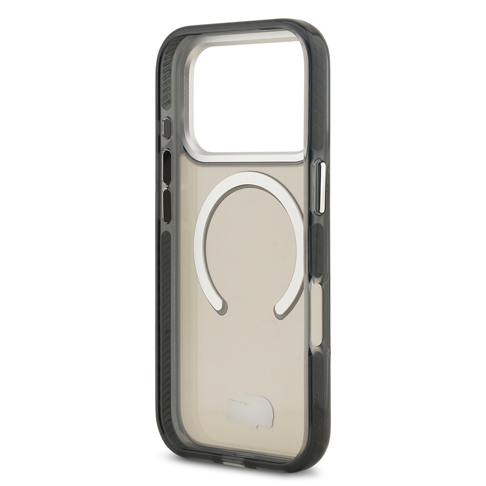 Apple iPhone 17 Pro Case Lacoste Original Licensed M-Safe Charging Feature Iconic Crocodile Logo Frosted Cover - 22