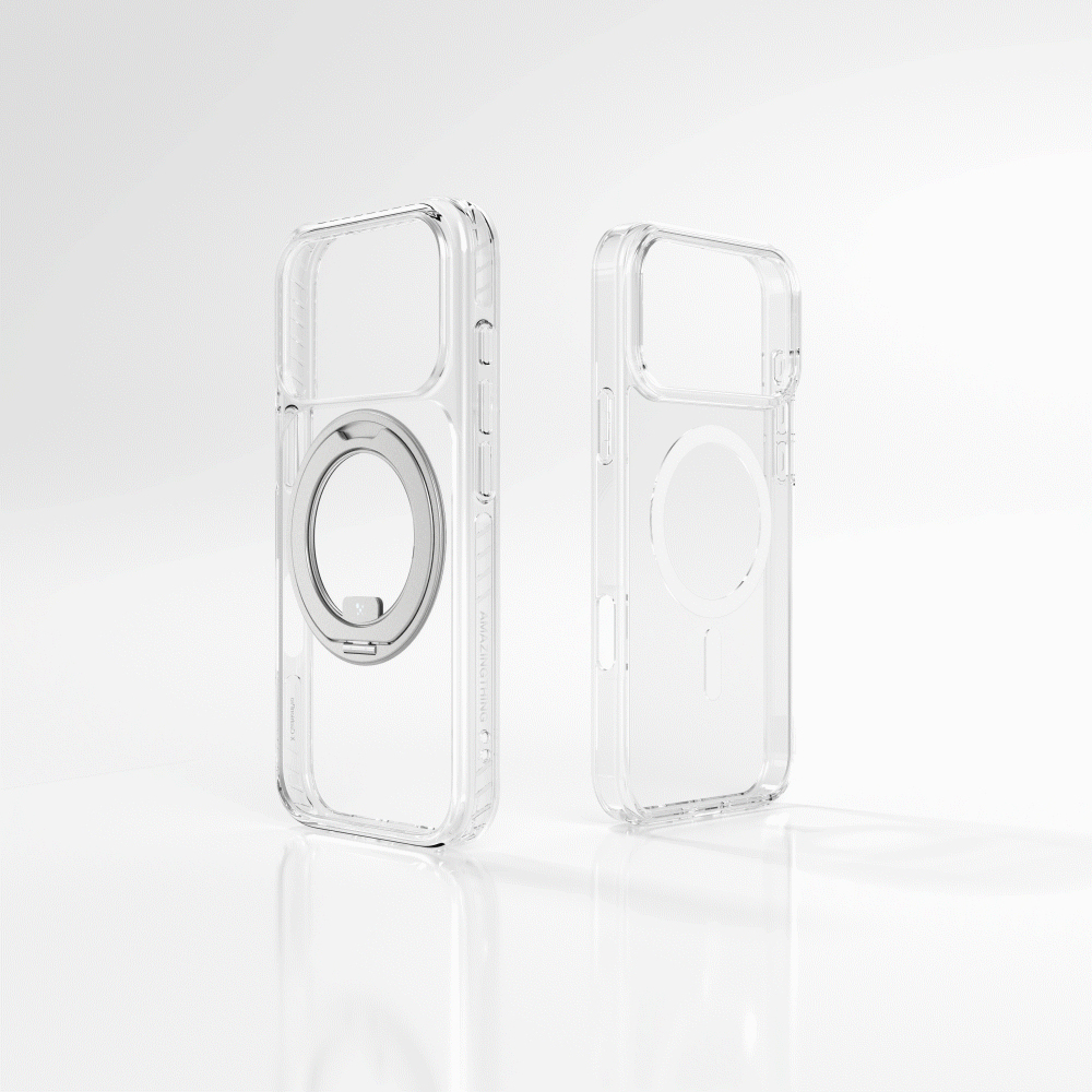 Apple iPhone 17 Pro Case M-Safe Charging Airbag Design Stand AmazingThing Titan Pro MagSpin Cover - 20