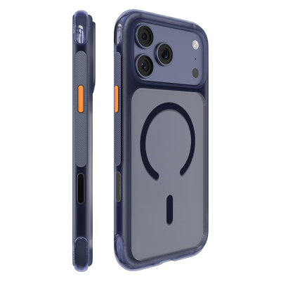 Apple iPhone 17 Pro Case M-safe Charging Enabled Airbag Design Mutural Air Shield Series Cover Navy blue