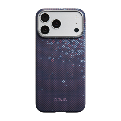 Apple iPhone 17 Pro Case M-safe Charging Enabled Aramid Fiber Pitaka Sakura Hours Series Cover Purple