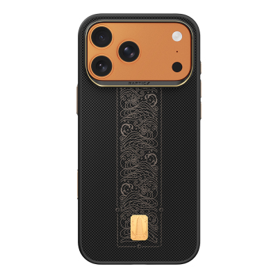 Apple iPhone 17 Pro Case M-safe Charging Enabled Raptic Aramid Dual Rise Series Cover Black