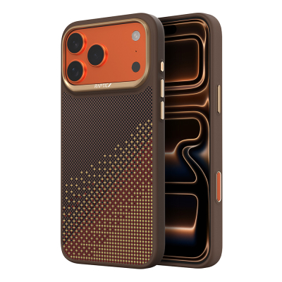 Apple iPhone 17 Pro Case M-safe Charging Enabled Raptic Aramid Dual Serenity Series Cover Brown