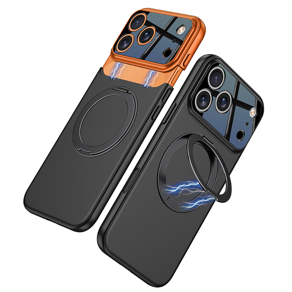 Apple iPhone 17 Pro Case M-safe Charging Feature 360 Degree Stand Double-Piece Zore Torino Cover - 11