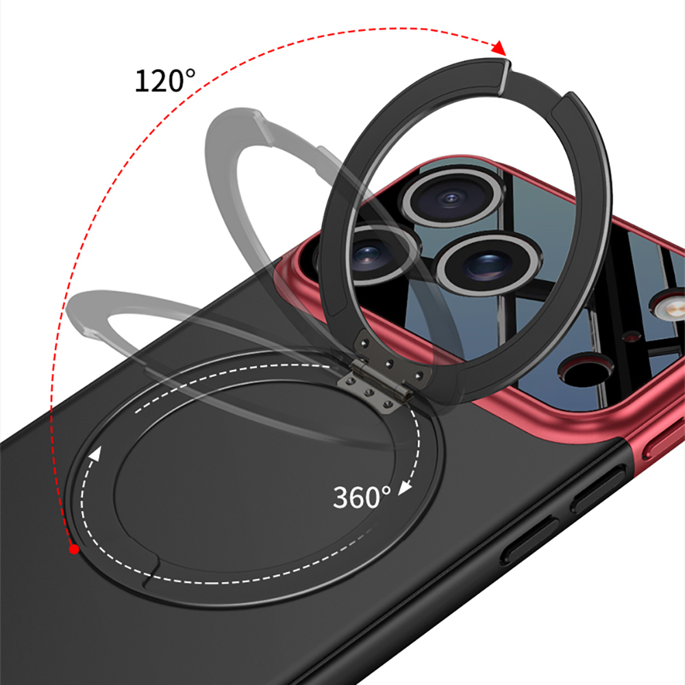 Apple iPhone 17 Pro Case M-safe Charging Feature 360 Degree Stand Double-Piece Zore Torino Cover - 7