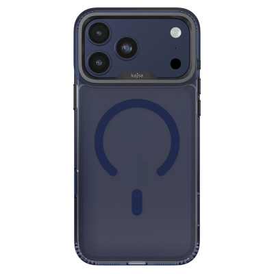 Apple iPhone 17 Pro Case M-safe Charging Feature Airbag Design O-Ring Transparent Kajsa Trans Shield Series Cover Blue