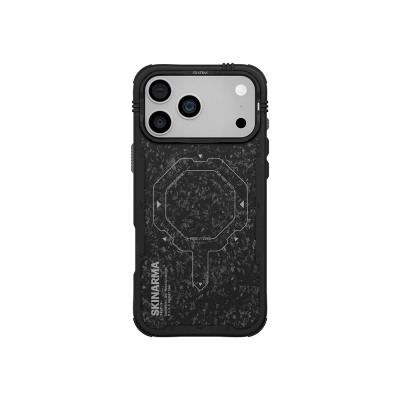 Apple iPhone 17 Pro Case M-safe Charging Feature Airbag Design Skinarma Vector Cover Black-Grey
