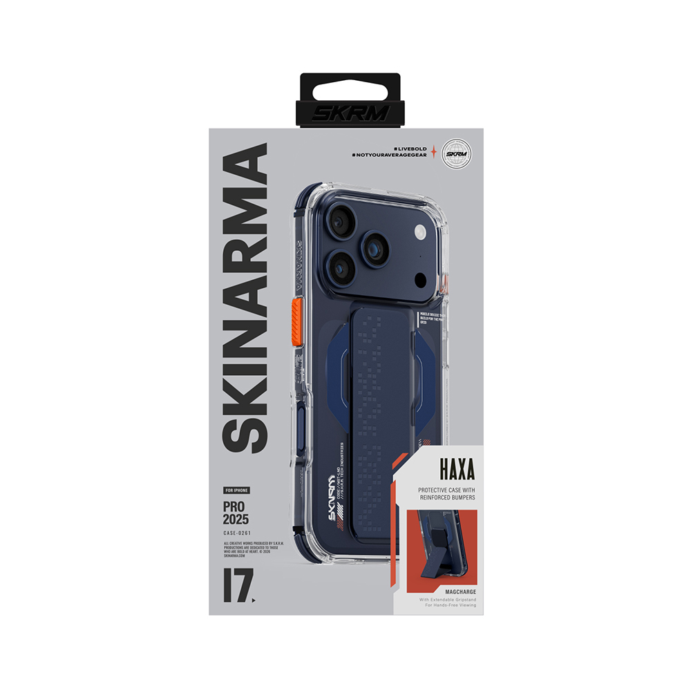 Apple iPhone 17 Pro Case M-Safe Charging Feature Airbag Design Stand Skinarma Haxa Cover - 16