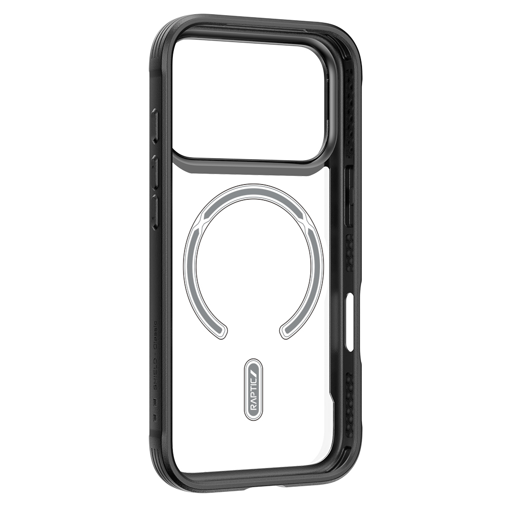 Apple iPhone 17 Pro Case M-safe Charging Feature Airbag Raptic Shield Series Transparent Back Cover - 7