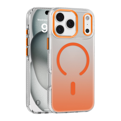 Apple iPhone 17 Pro Case M-safe Charging Feature Anti-Yellowing Mutural Icesense Series Cover Orange