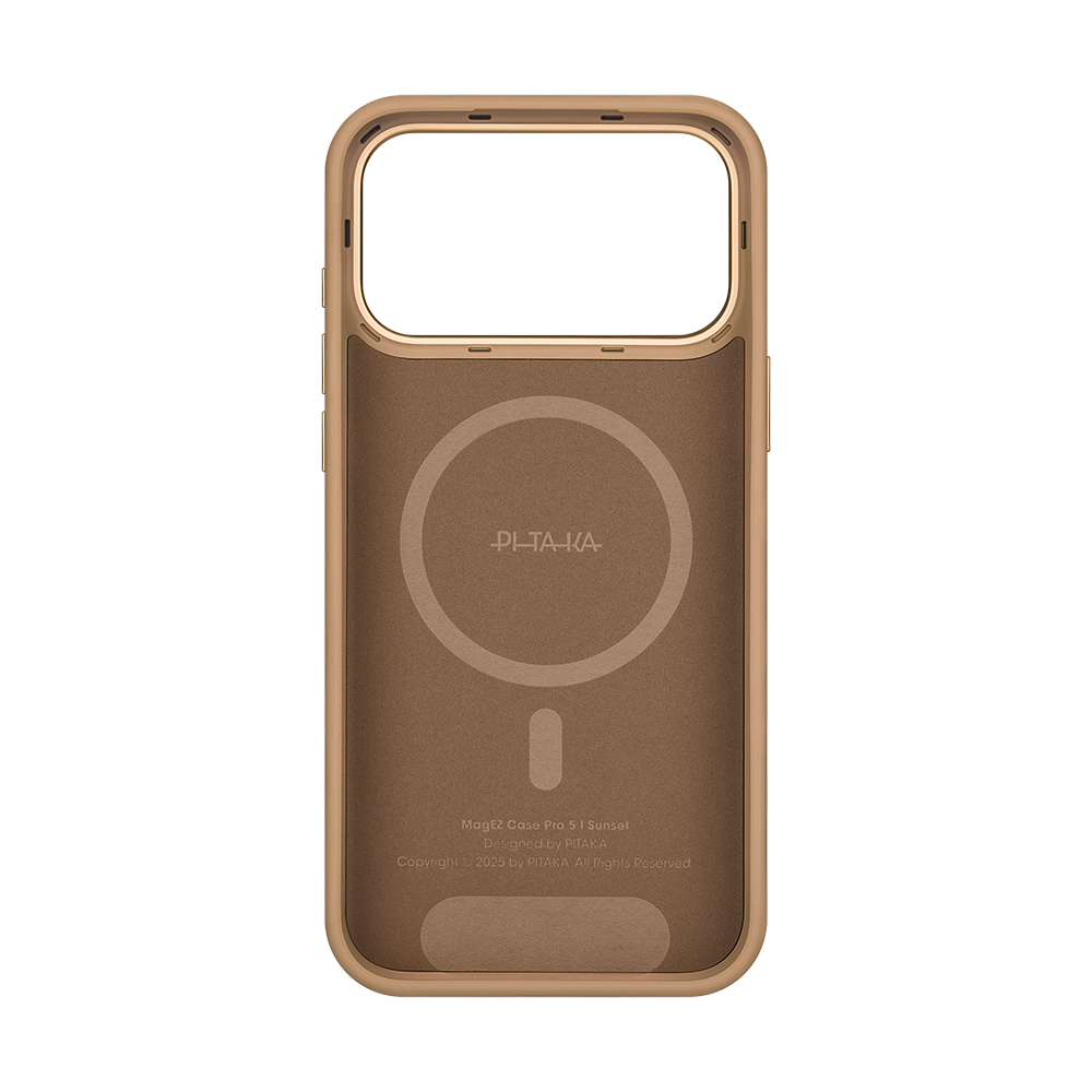 Apple iPhone 17 Pro Case M-safe Charging Feature Aramid Fiber Pitaka Military-Grade Sunset-Moonrise Series Sunset Cover - 4