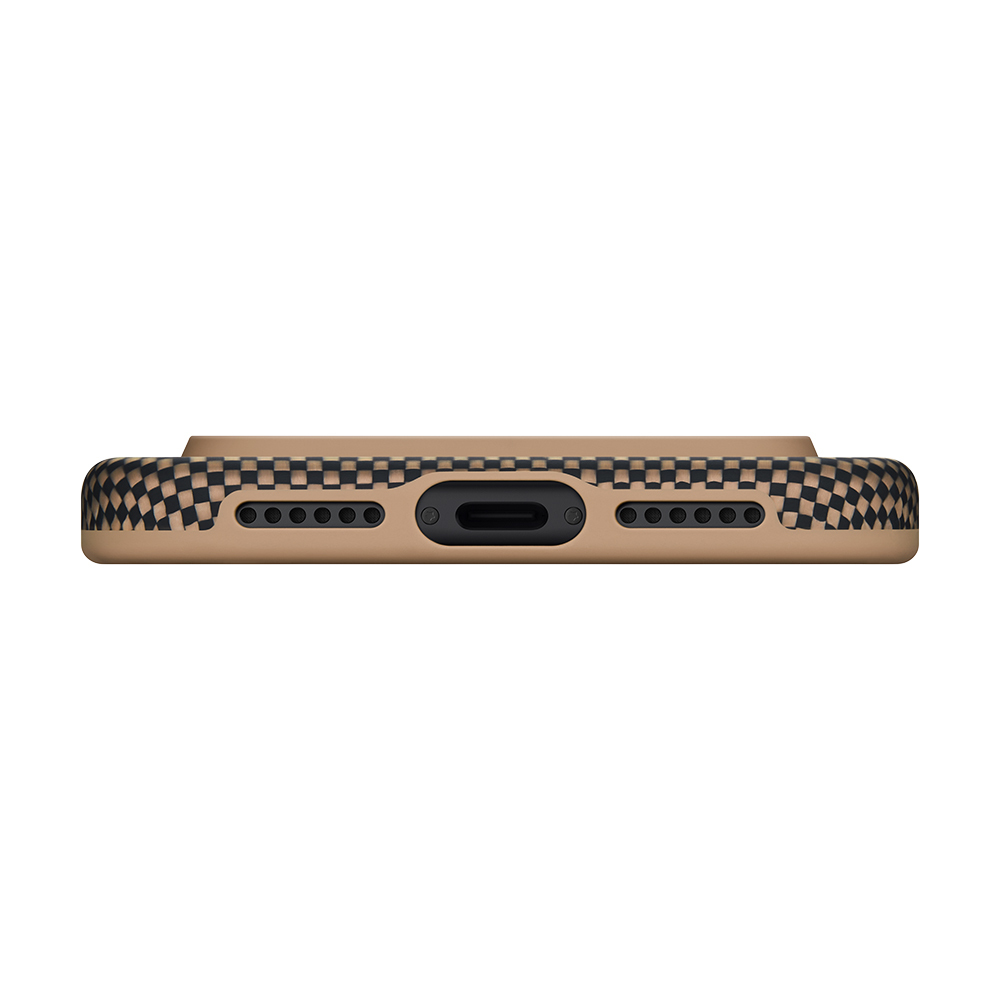 Apple iPhone 17 Pro Case M-safe Charging Feature Aramid Fiber Pitaka Military-Grade Sunset-Moonrise Series Sunset Cover - 8
