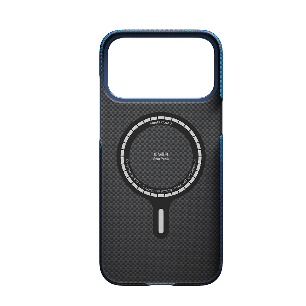 Apple iPhone 17 Pro Case M-safe Charging Feature Aramid Fiber Pitaka Tactile Woven Starpeak Series Over The Horizon Cover - 6