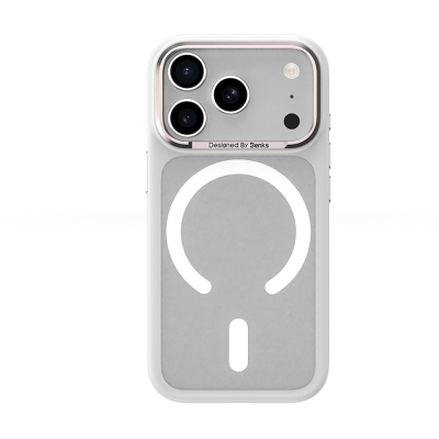 Apple iPhone 17 Pro Case M-Safe Charging Feature Benks Mist C-Magnet Cover White