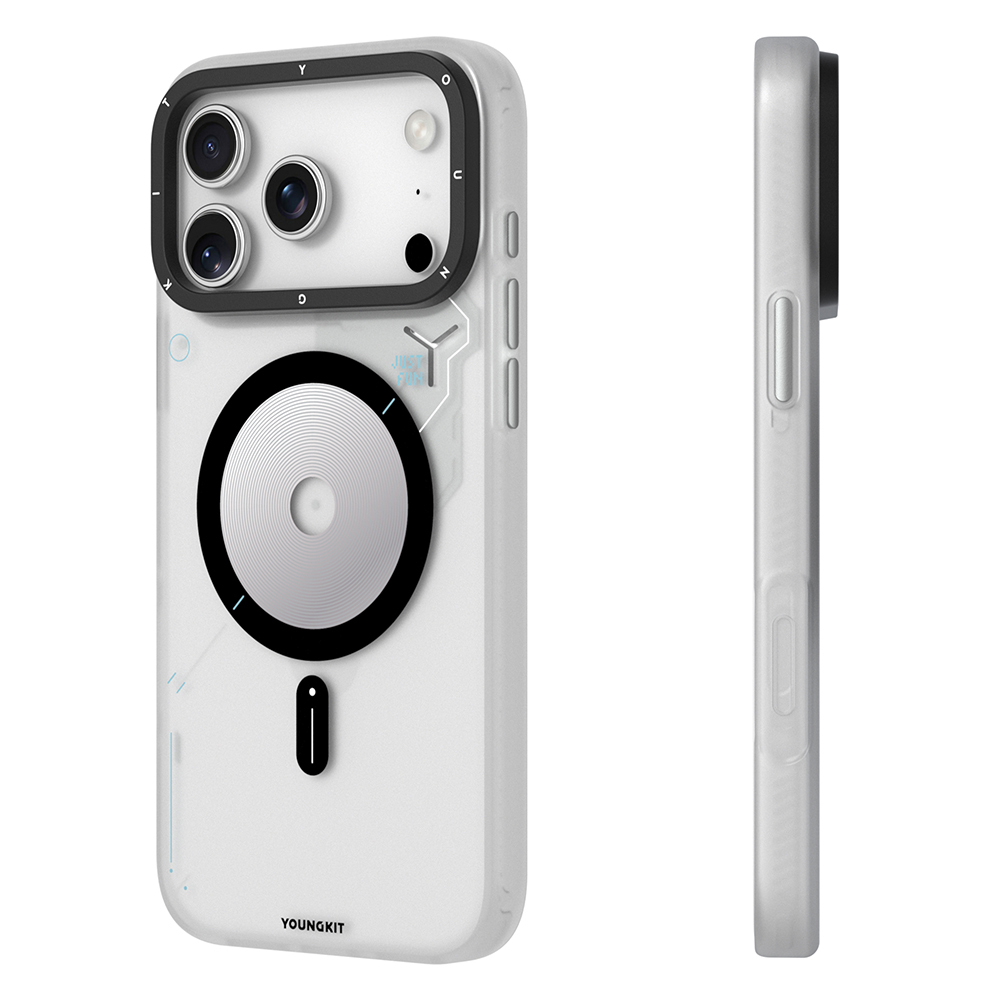 Apple iPhone 17 Pro Case M-safe Charging Feature Disc Pattern Youngkit Disc Battle Cover - 11