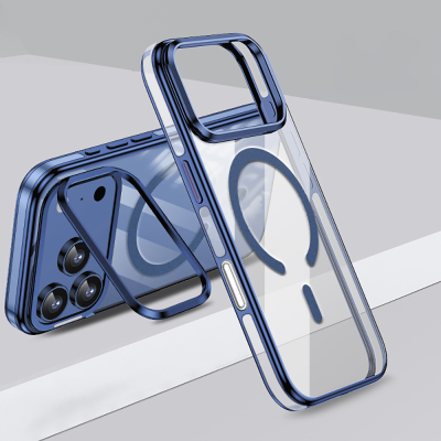 Apple iPhone 17 Pro Case M-safe Charging Feature Legendary Cover Wlons Stand Blue