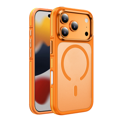 Apple iPhone 17 Pro Case M-safe Charging Feature Matte Look Wlons Vevo Cover Orange