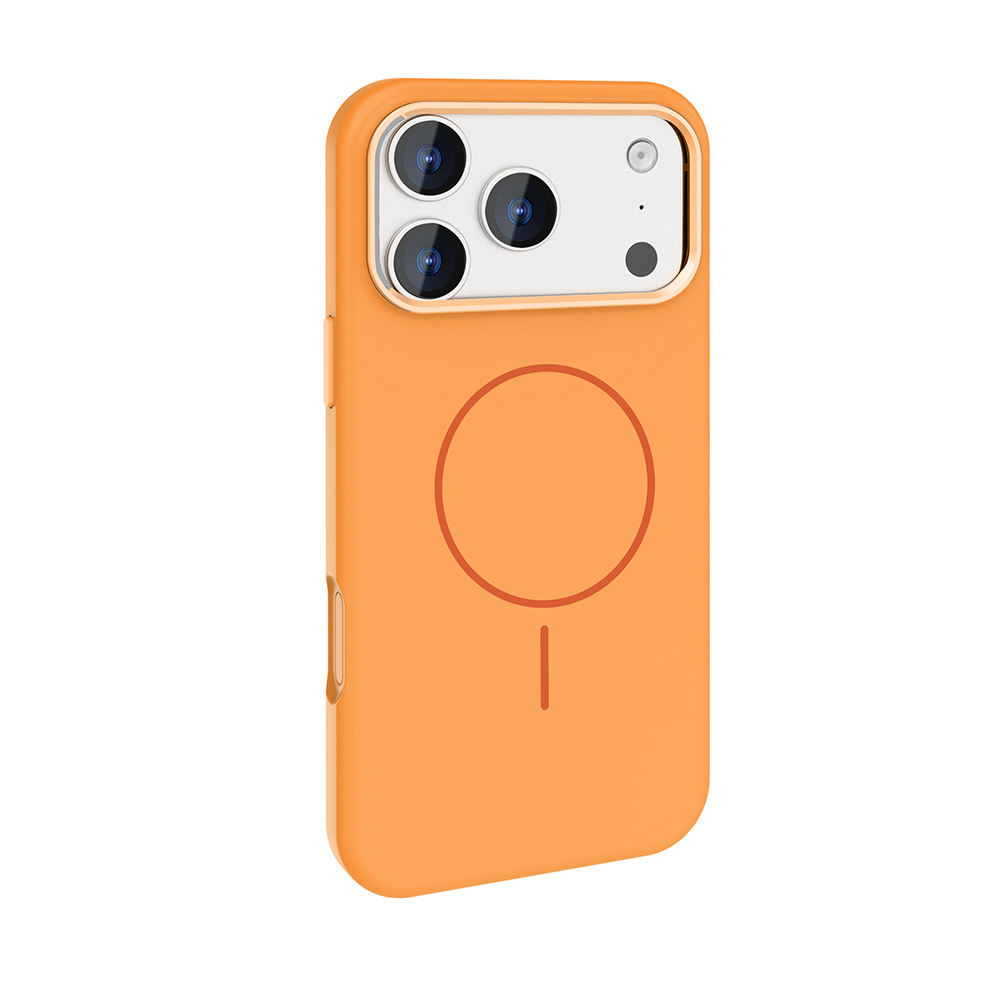 Apple iPhone 17 Pro Case M-Safe Charging Feature Metal Camera Frame and Zore Edi Silicone Cover - 11