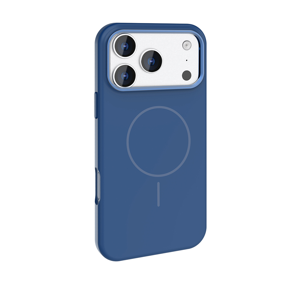 Apple iPhone 17 Pro Case M-Safe Charging Feature Metal Camera Frame and Zore Edi Silicone Cover - 12