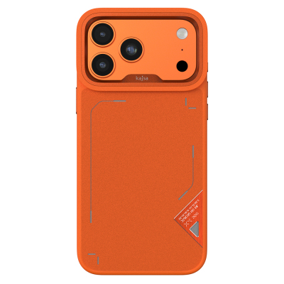 Apple iPhone 17 Pro Case M-safe Charging Feature O-Ring Metal Camera Frame Kajsa Matrix Collection Cover Orange