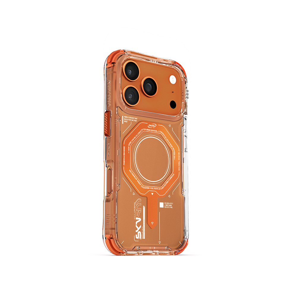 Apple iPhone 17 Pro Case M-safe Charging Feature SkinArma Airbag Design Magma Cover - 3