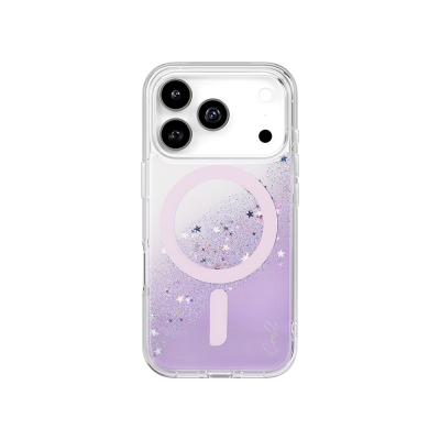 Apple iPhone 17 Pro Case M-safe Charging Feature Star Glitter Back Cover Coehl Lyra Purple
