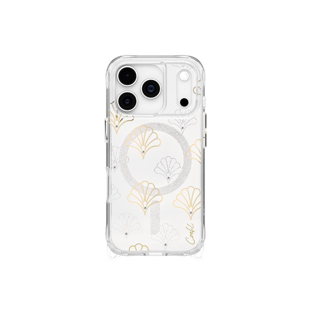 Apple iPhone 17 Pro Case M-safe Charging Feature Transparent Patterned Back Surface Coehl Maree Cover - 1