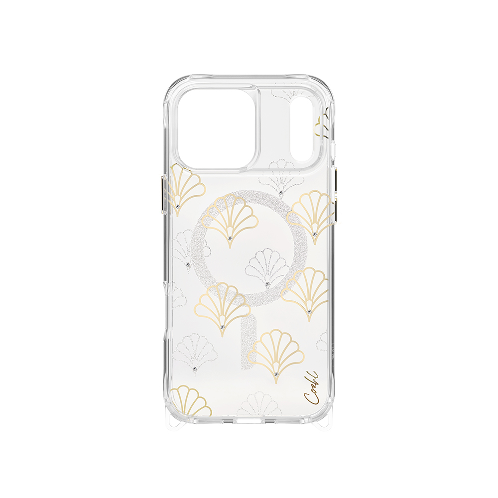 Apple iPhone 17 Pro Case M-safe Charging Feature Transparent Patterned Back Surface Coehl Maree Cover - 3