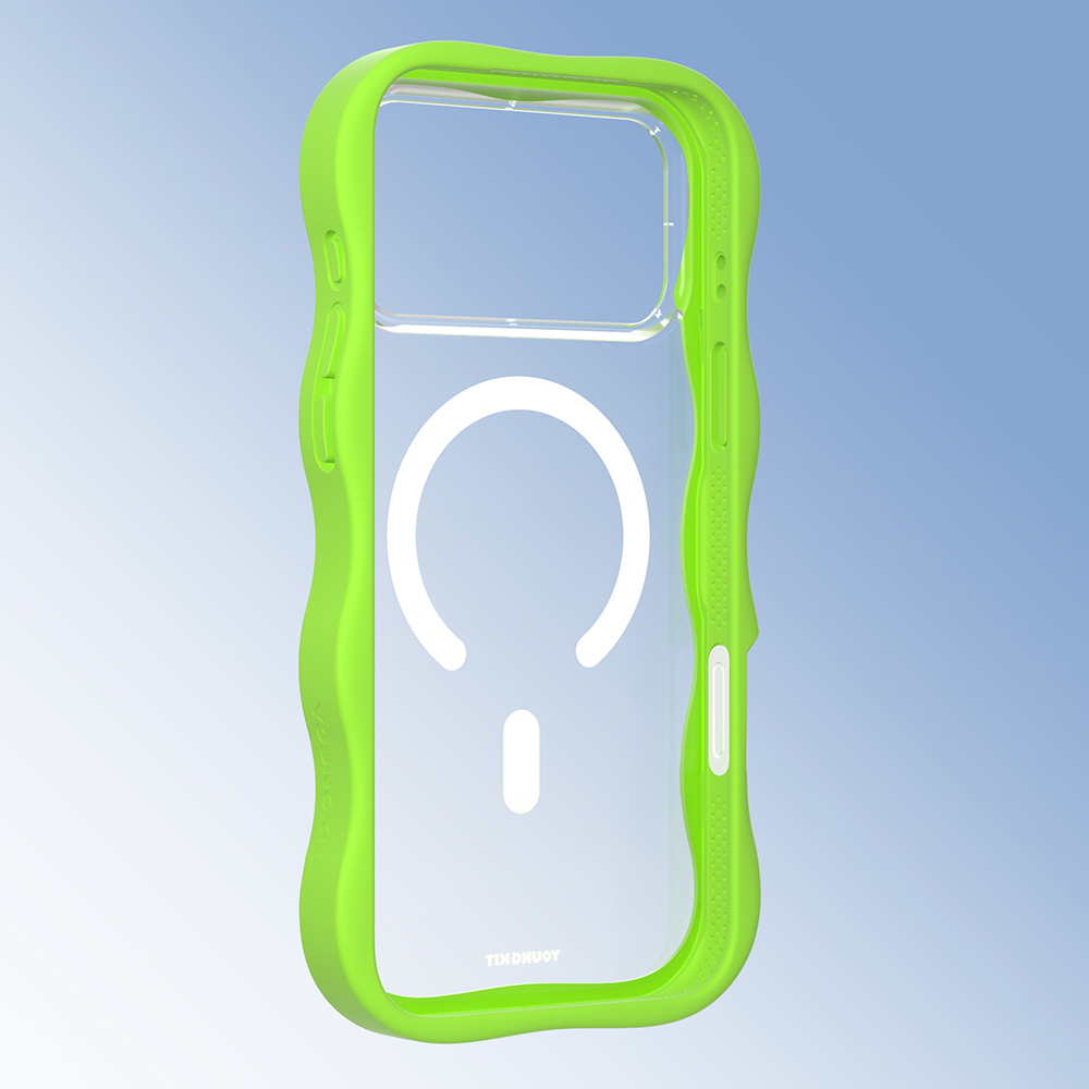 Apple iPhone 17 Pro Case M-safe Charging Feature Youngkit Wave Clear Series Cover - 12