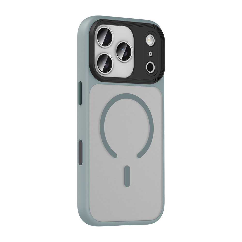 Apple iPhone 17 Pro Case Matte Back Surface Wireless Charging Feature Zore Flet M-safe Cover - 8