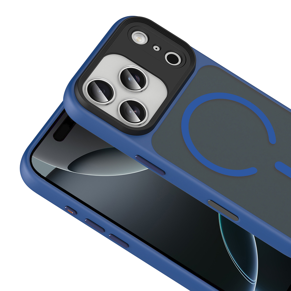 Apple iPhone 17 Pro Case Matte Back Surface Wireless Charging Feature Zore Flet M-safe Cover - 15