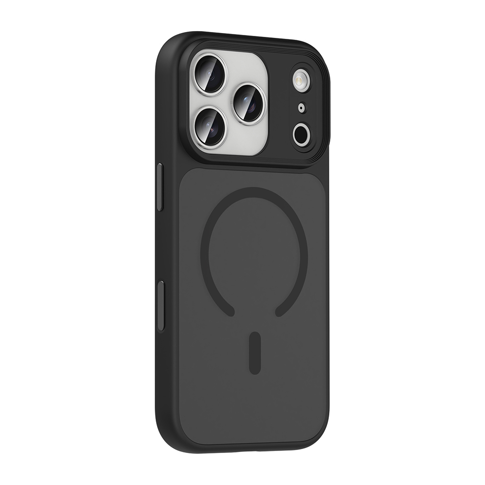 Apple iPhone 17 Pro Case Matte Back Surface Wireless Charging Feature Zore Flet M-safe Cover - 7