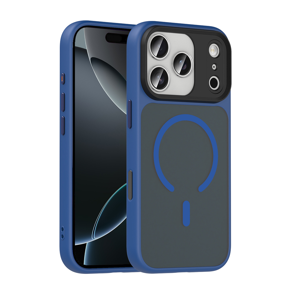 Apple iPhone 17 Pro Case Matte Back Surface Wireless Charging Feature Zore Flet M-safe Cover - 6