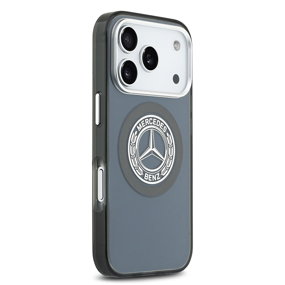 Apple iPhone 17 Pro Case Mercedes Benz Original Licensed M-Safe Charging Feature Dual Layer PC Nostalgic Star Design Cover - 8