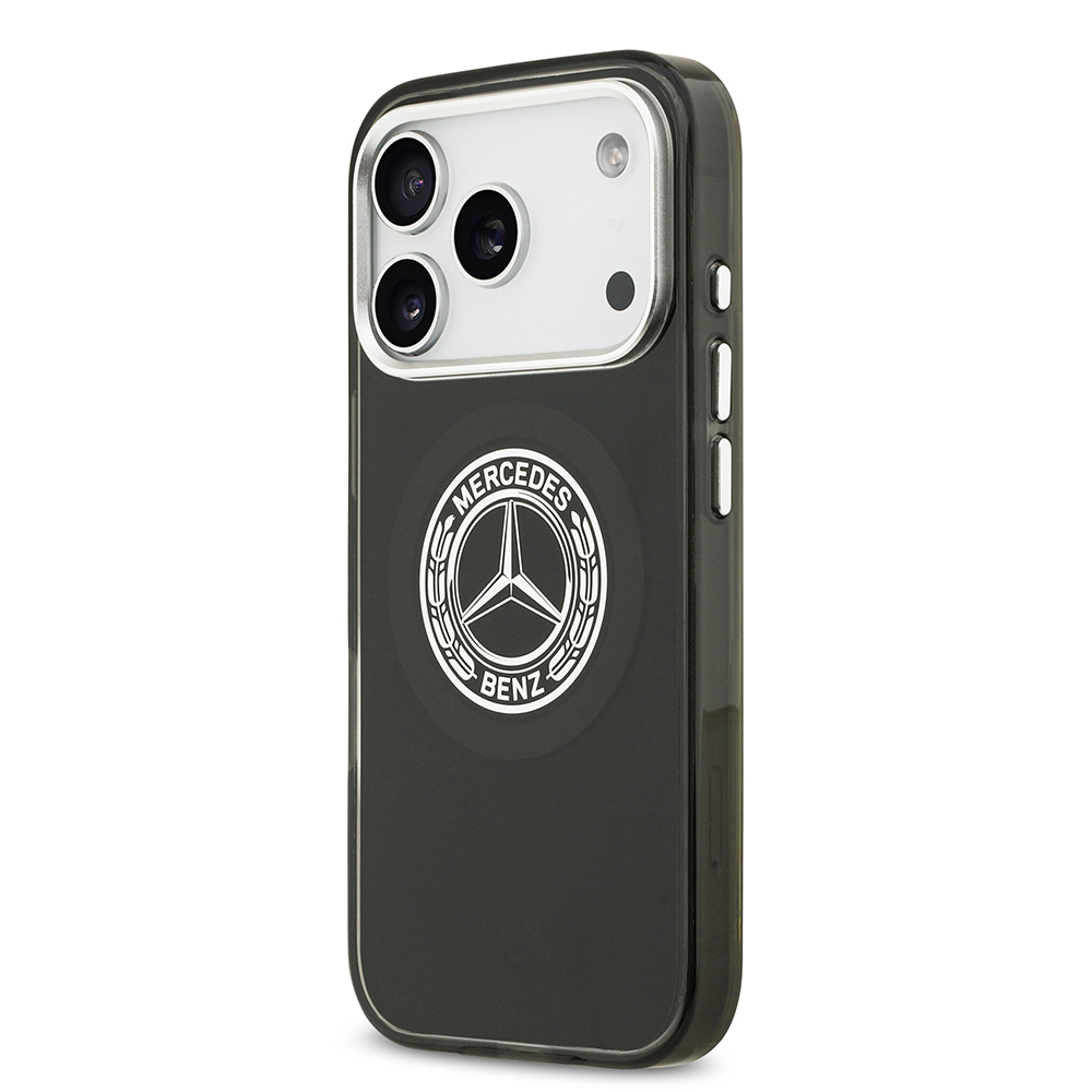 Apple iPhone 17 Pro Case Mercedes Benz Original Licensed M-Safe Charging Feature Dual Layer PC Nostalgic Star Design Cover - 12