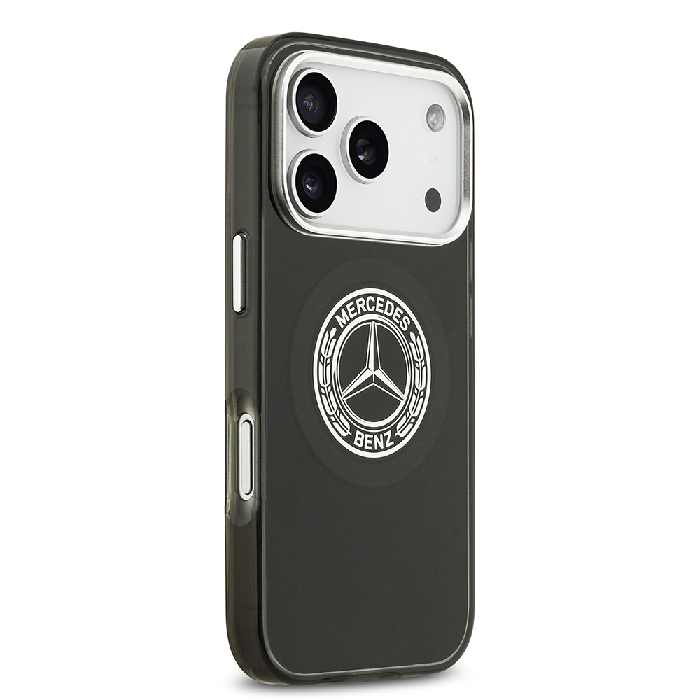 Apple iPhone 17 Pro Case Mercedes Benz Original Licensed M-Safe Charging Feature Dual Layer PC Nostalgic Star Design Cover - 14