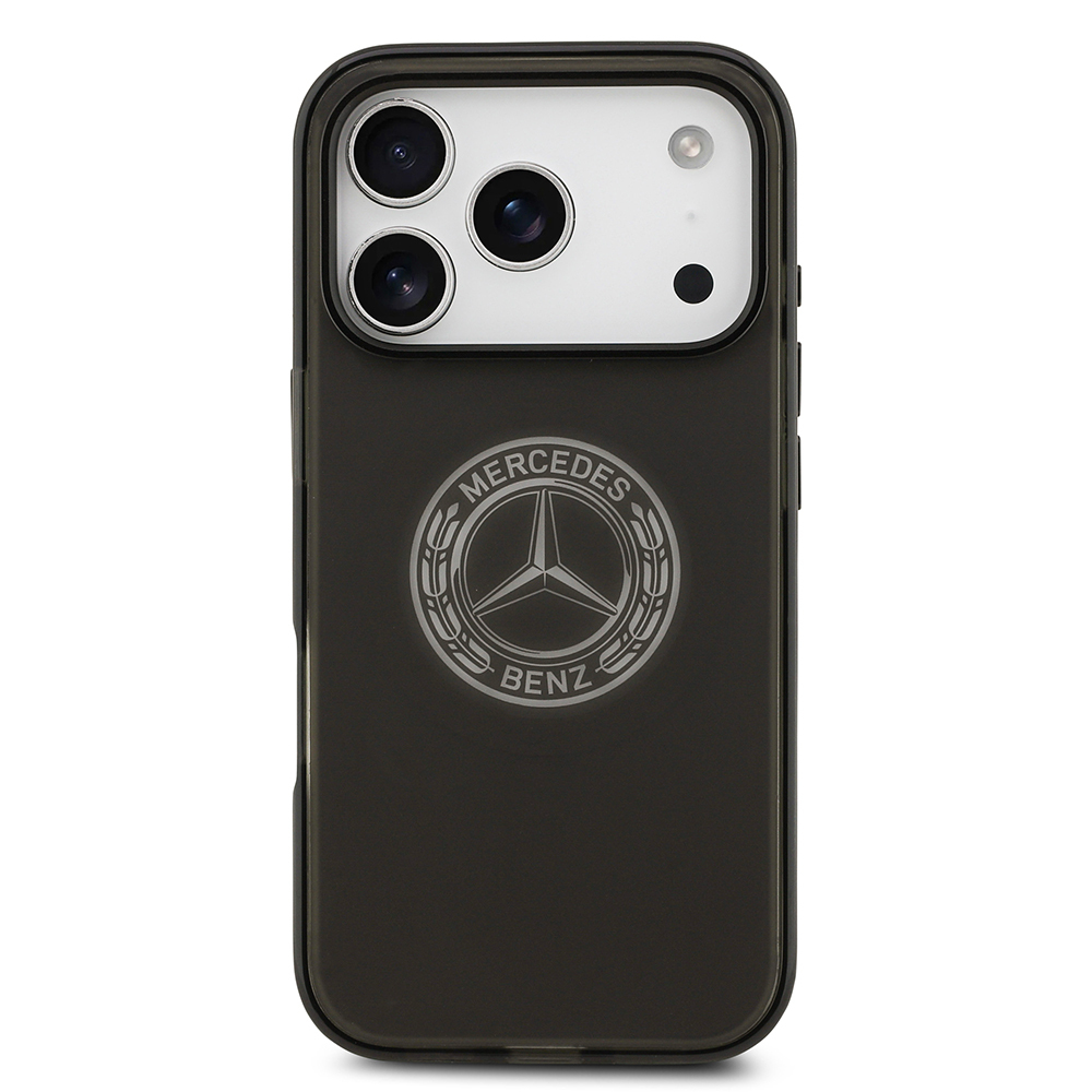 Apple iPhone 17 Pro Case Mercedes Benz Original Licensed M-Safe Charging Feature Frosted PC Nostalgic Star Design Cover - 5