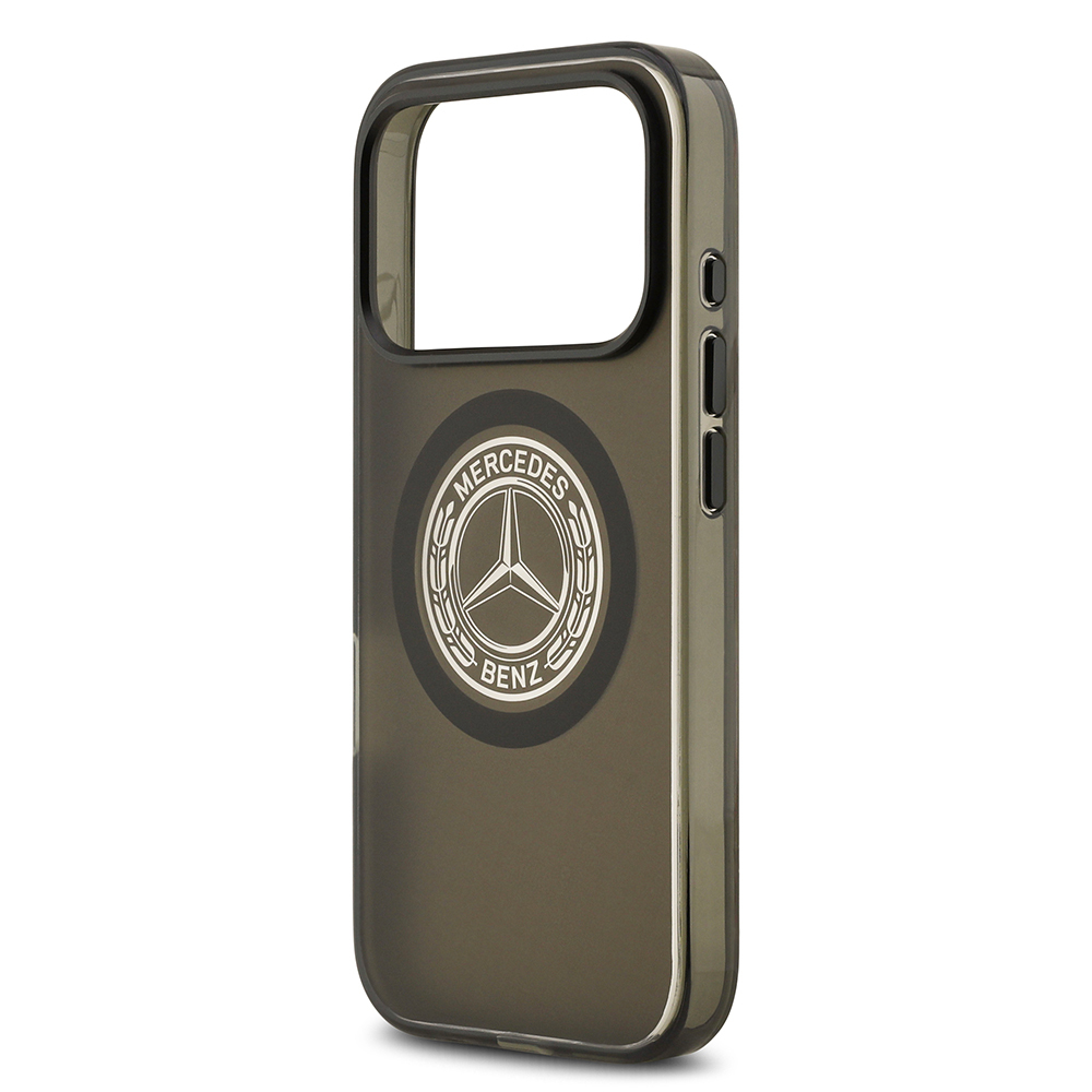 Apple iPhone 17 Pro Case Mercedes Benz Original Licensed M-Safe Charging Feature Frosted PC Nostalgic Star Design Cover - 8