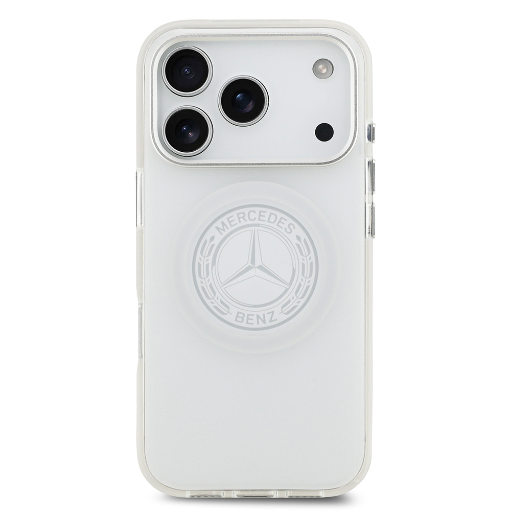 Apple iPhone 17 Pro Case Mercedes Benz Original Licensed M-Safe Charging Feature Frosted PC Nostalgic Star Design Cover - 11