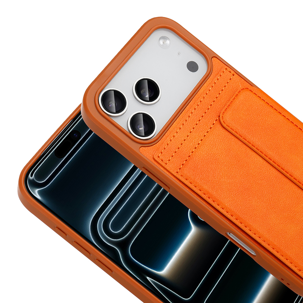 Apple iPhone 17 Pro Case PU Leather Card Holder Zore Sevilla Cover - 9